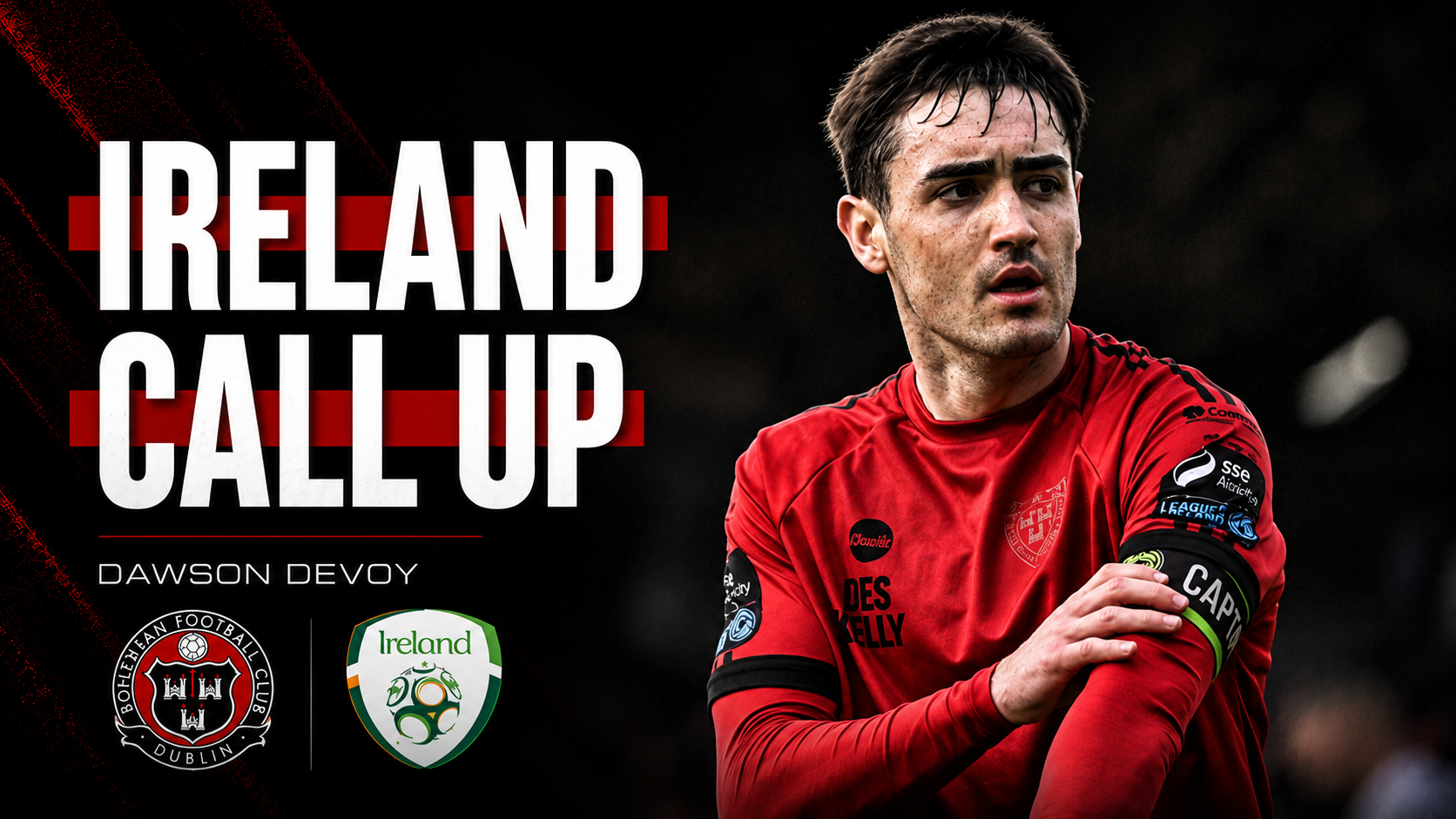 Dawson Devoy Ireland call-up interview thumbnail concept