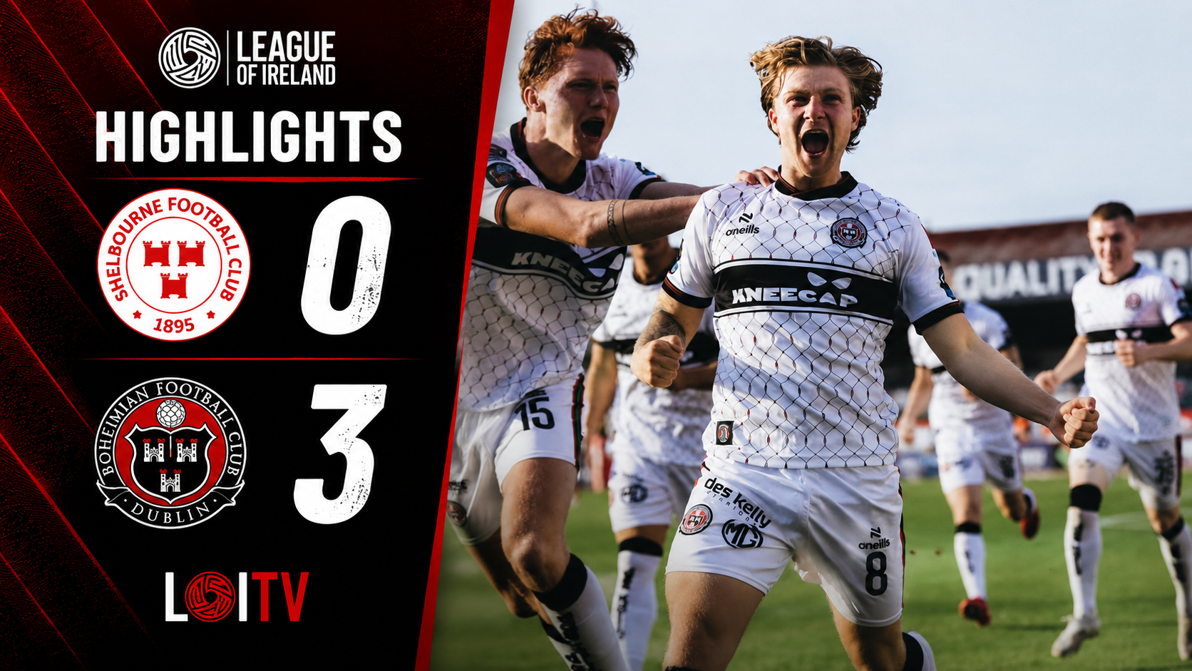 Harry Vaughan 40 seconds goal highlight thumbnail concept